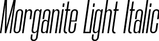 Morganite Light Italic font | Morganite-LightItalic.ttf