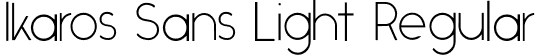 Ikaros Sans Light Regular font | Ikaros-Light.otf