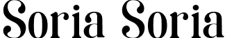 Soria Soria font | Soria font.ttf