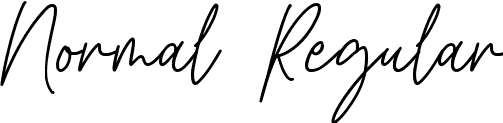 Normal Regular font | Harmony Signature Regular.ttf