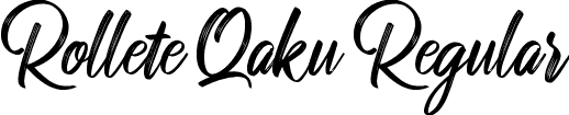 Rollete Qaku Regular font | RolleteQaku-Regular.ttf