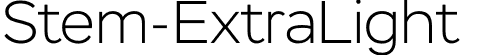 Stem-ExtraLight  font | Stem-ExtraLight.otf