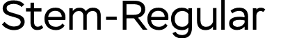 Stem-Regular  font | Stem-Regular.otf