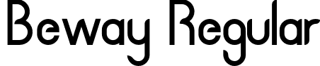 Beway Regular font | Beway.otf