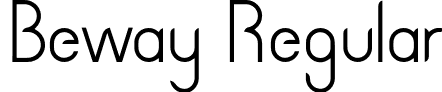 Beway Regular font | BewayLight.otf