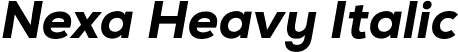 Nexa Heavy Italic font | NexaHeavyItalic.otf