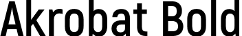 Akrobat Bold font | Akrobat-Bold.otf