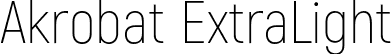 Akrobat ExtraLight font | Akrobat-ExtraLight.otf