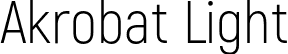 Akrobat Light font | Akrobat-Light.otf