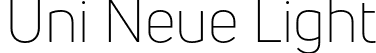 Uni Neue Light font | UniNeue-Light.otf