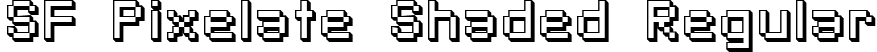 SF Pixelate Shaded Regular font | SF Pixelate Shaded.ttf