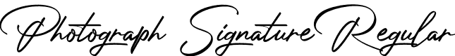 Photograph Signature Regular font | Photograph Signature.ttf