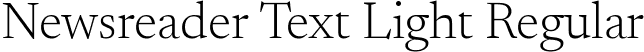 Newsreader Text Light Regular font | NewsreaderText-Light.ttf