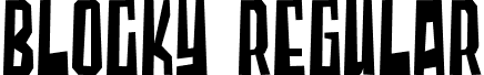 Blocky Regular font | Blocky Demo.ttf