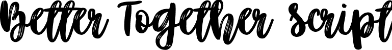 Better Together Script font | Better Together Script.ttf