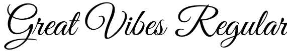 Great Vibes Regular font | GreatVibes-Regular.otf