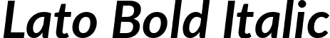 Lato Bold Italic font | Lato-BoldItalic.ttf