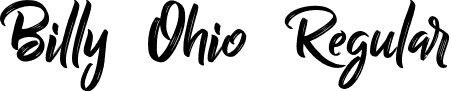 Billy Ohio Regular font | Billy Ohio.otf