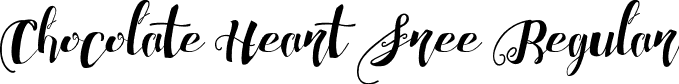 Chocolate Heart Free Regular font | Chocolate Heart Free.otf