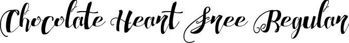 Chocolate Heart Free Regular font | Chocolate Heart Free.ttf