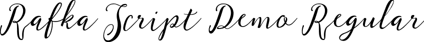 Rafka Script Demo Regular font | RafkaScriptDemo.ttf