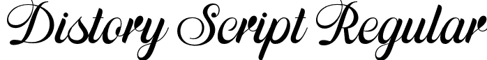 Distory Script Regular font | distory-script.otf