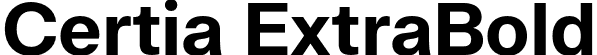 Certia ExtraBold font | Certia-ExtraBold.otf