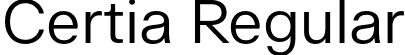 Certia Regular font | Certia-Regular.otf