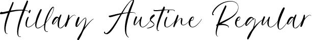 Hillary Austine Regular font | Hillary-Austine.otf