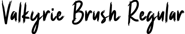 Valkyrie Brush Regular font | Valkyrie-Brush.ttf