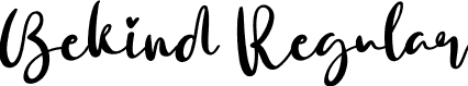 Bekind Regular font | Bekind.otf