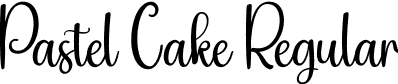 Pastel Cake Regular font | Pastel-Cake.otf