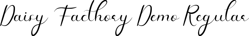 Daisy Facthory Demo Regular font | DaisyFacthoryDemoRegular.ttf