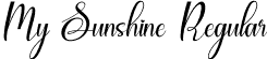 My Sunshine Regular font | MySunshine.otf