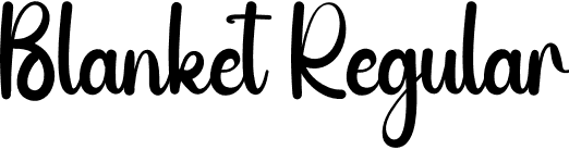 Blanket Regular font | Blanket.otf