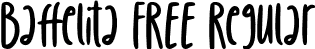 Baffelita FREE Regular font | Baffelita FREE.otf