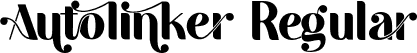 Autolinker Regular font | Autolinker.otf