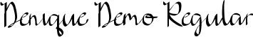 Denique Demo Regular font | DeniqueDemoRegular.ttf