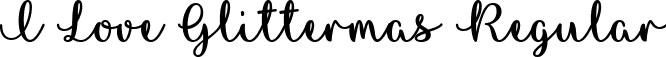 I Love Glittermas Regular font | I Love Glittermas.ttf