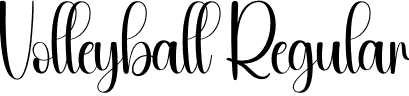 Volleyball Regular font | Volleyball.otf