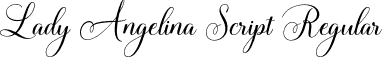 Lady Angelina Script Regular font | Lady Angelina Script.otf