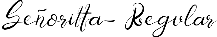 Senoritta Regular font | Senoritta.ttf