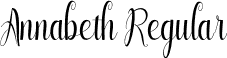 Annabeth Regular font | Annabeth.ttf