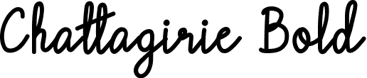 Chattagirie Bold font | Chattagirie-Bold.ttf