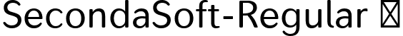 SecondaSoft-Regular  font | SecondaSoft-Regular.ttf