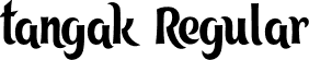 tangak Regular font | tangak.otf