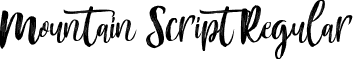 Mountain Script Regular font | Mountain Script - Brush Font.ttf