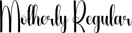 Motherly Regular font | Motherly.otf