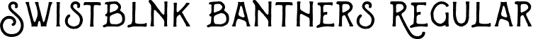 Swistblnk Banthers Regular font | Swistblnk Banthers.otf