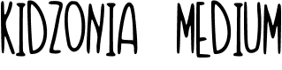 Kidzonia Medium font | Kidzonia.ttf